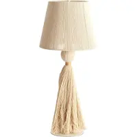 Light & Living Schemerlamp Espino Ø 31cm - naturel linnen