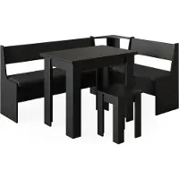 Vicco Roman Hoekbankgroep – 180 x 120 cm met tafel Zwart