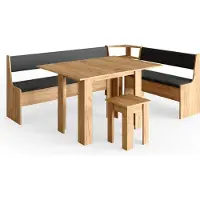 Vicco Hoekbank set Roman Krachtige eik goud 210 x 150 cm met tafel, Model 34321
