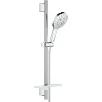 GROHE Rainshower SmartActive - Doucheset - handdouche130, 3-jets, douchestang 60 cm en doucheslang, chroom 26546000