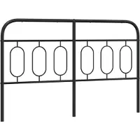 vidaXL Vervangend hoofdbord 150 cm metaal zwart