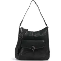 Spikes & Sparrow Bronco Cydney | Hobo tas leer | zwart