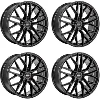 CARMANI 4 velgen, model 20 Ludwig, 8x18 inch, ET30, 5x112 steekmaat, geschikt voor SWM en voor de volgende Volkswagen modellen: Arteon, Beetle, Golf VII, Passat, Phaeton, Scirocco, Sharan, Tiguan