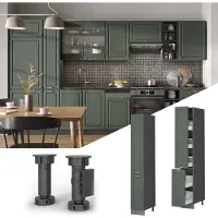Vicco Fame-Line Apotheekkast – 30 cm Groen-Goud Landhuis