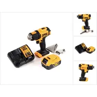 DeWalt DCE 530 P1 accu hittekanon 18V 530°C + 1x oplaadbare accu 5.0Ah + 1x oplader + gebied en
