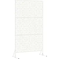 Syfax Privacyscherm 100 x 50 x 180 cm Staal Wit