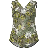 Ulla Popken Badpak groen / grasgroen