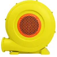 LZQ 450W ventilator, luchtventilator, turboventilator, geel, radiale ventilator, radiale luchtstroom, afzuigventilator, persluchtventilator, luchtventilator voor opblaasbaar speelgoed, 220-240V