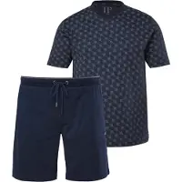 JP 1880 Regular Fit pyjama donkerblauw, Bedrukt