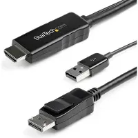 StarTech.com - HD2DPMM2M - HDMI naar DisplayPort-adapterkabel - 2 m - 4K 30 Hz - HDMI 1.4 naar DP 1.2