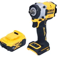 DeWalt Boormachine + slagboor, DCF 922 N accuslagmoersleutel 18 V 406 Nm 1/2" borstelloos + 1x oplaadbare accu 5.0 Ah - zonder (Oplaadbare batterij)