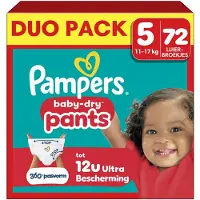 Pampers Baby-Dry Pants Maat 5 - 72 Luierbroekjes - 11kg-17kg