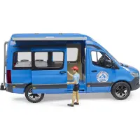 BRUDER camper speelgoedauto MB Sprinter met chauffeur - blauw.