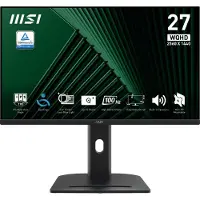 MSI PRO MP275QPG - Monitor - 27" Quad HD 2560x1440 100Hz IPS Mat - Zwart