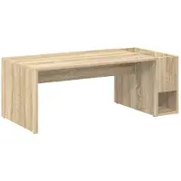 vidaXL Salontafel Sonoma Eik 101,5 x 50 x 37 cm Bewerkt hout
