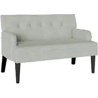 vidaXL Chesterfield Bank Lichtgrijs 112 x 65,5 x 75 cm Fluweel