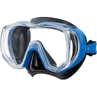 Tusa Freedom Tri-Quest – Panoramische duikbril & snorkelmasker met extra breed zichtveld – CrystalView glas – Zwart/Blauw - M3001QB FB