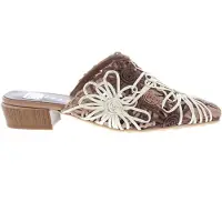 Hispanitas Dames Bruine Azucena schoenen (41), Plat, 1 tot 3 cm, Geen, Casual HV264840