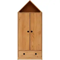 Loft 24 Alpi-Garderobekast 2 Deurs 1 Lade Pine/MDF Natuur