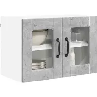 vidaXL Keuken Kast met plank Beton Grijs 60 x 31 x 40 cm Bewerkt hout
