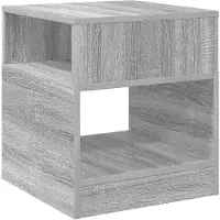 vidaXL Bijzettafel Grijs Sonoma 40,5 x 40 x 45 cm Bewerkt hout