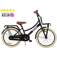 2Cycle Transportfiets 20 inch (6 tot 8 jaar) voor meisjes zwart
