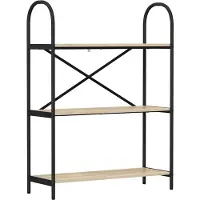 vidaXL Boekenplank 3-laags 80 x 30 x 109 cm Bewerkt hout Sonoma Eik