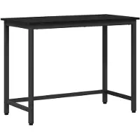 vidaXL Tafel Zwart Eiken 80 x 50 x 76,5 cm Engineered hout en staal