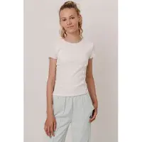 Frankie & Liberty T-shirt ecru Meisjes Polyester Ronde hals Effen - maat 164