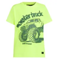 Orange stars T-shirt geel Jongens Katoen Ronde hals Printopdruk - maat 134/140