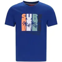 TYGO & vito jersey T-shirt blauw Jongens Katoen Ronde hals Printopdruk - maat 110-116