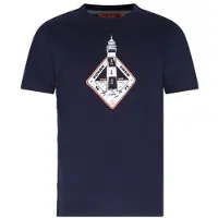 TYGO & vito jersey T-shirt donkerblauw Jongens Katoen Ronde hals Printopdruk - maat 98-104