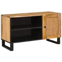 vidaXL TV Kast Bruin 80 x 33 x 46 cm Massief Mango Hout