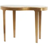 Light & Living GIULIO sidetable marmer taupe antiek brons 110x40x80 cm -