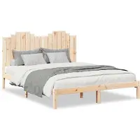 vidaXL Bedframe extra lang zonder matras massief hout 160x220 cm
