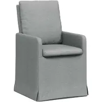 vidaXL Eetstoelen 2 st Stof Lichtgrijs 57 x 67 x 98 cm