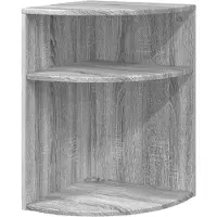 vidaXL Bijzettafel Grijs Sonoma 39,7 x 39,7 x 60 cm Bewerkt hout