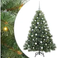 vidaXL Kunstkerstboom met 150 LED met standaard Groen 150 cm PE en PVC
