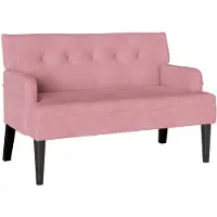 vidaXL Chesterfield Bank Roze 112 x 65,5 x 75 cm Fluweel