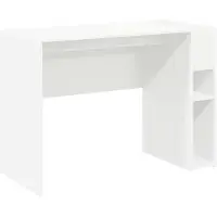 vidaXL Bureau Wit Bewerkt hout 109 x 50 x 78 cm