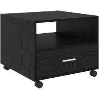 vidaXL Salontafel Zwart Eiken 55 x 55 x 45cm Bewerkt hout