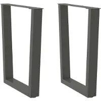 vidaXL Eettafelpoten 2 st V-vormig 70x(72-73,3) cm staal antraciet
