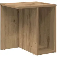 vidaXL Bijzettafel Artisan Eiken 37 x 32 x 40 cm Bewerkt hout