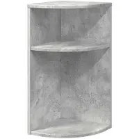vidaXL Bijzettafel Beton Grijs 29,6 x 29,6 x 60 cm Bewerkt hout