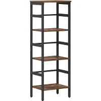 vidaXL Boekenplank 3-laags 40 x 29.5 x 115 cm Bewerkt hout Rook Eiken