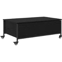 vidaXL Salontafel Zwart Eiken 91 x 55 x 32 cm Bewerkt hout