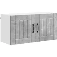 vidaXL Wandkast LUCCA Betongrijs 80 x 31 x 40 cm Bewerkt hout