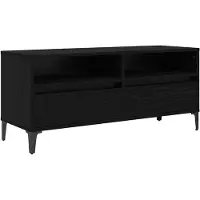 vidaXL TV Kast met lade Zwart Eiken 100 x 34,5 x 44,5 cm