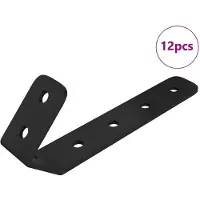 vidaXL Haken 12 st Zwart M5 x 110 mm IJzer