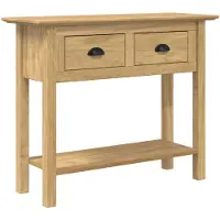 vidaXL Wandtafel BODO Honing bruin 91 x 34.7 x 74 cm Bewerkt hout